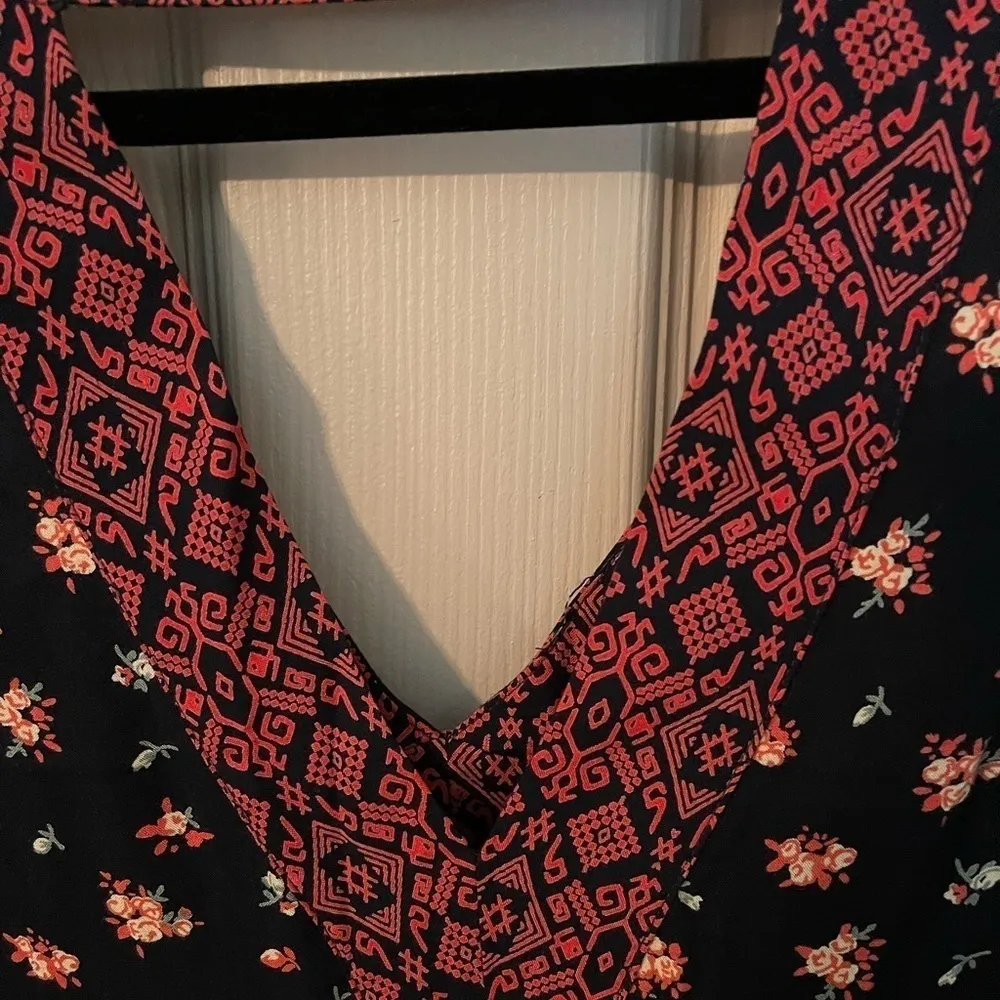 En Crėme Floral Flowy Mini Dress - Image 5