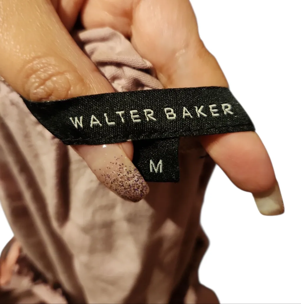 Walter Baker Mauve Smoked Off Shoulder Blouse - Image 3
