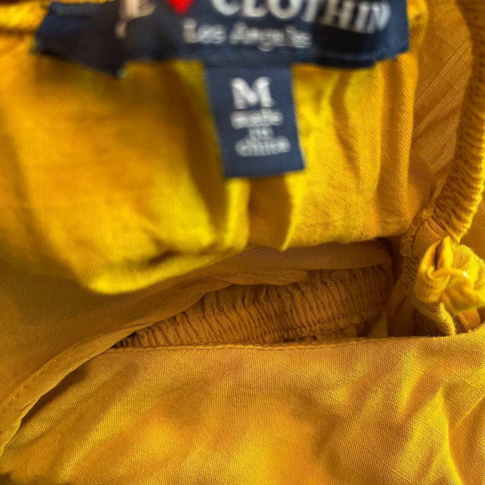 One Clothing Yellow Romper Medium - Image 6