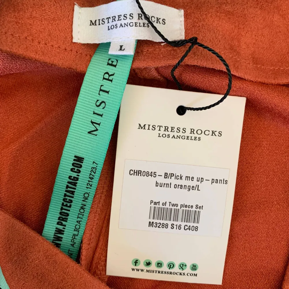 NWT Mistress Rocks Pick Me Up Pants in Burnt Orange - Image 5