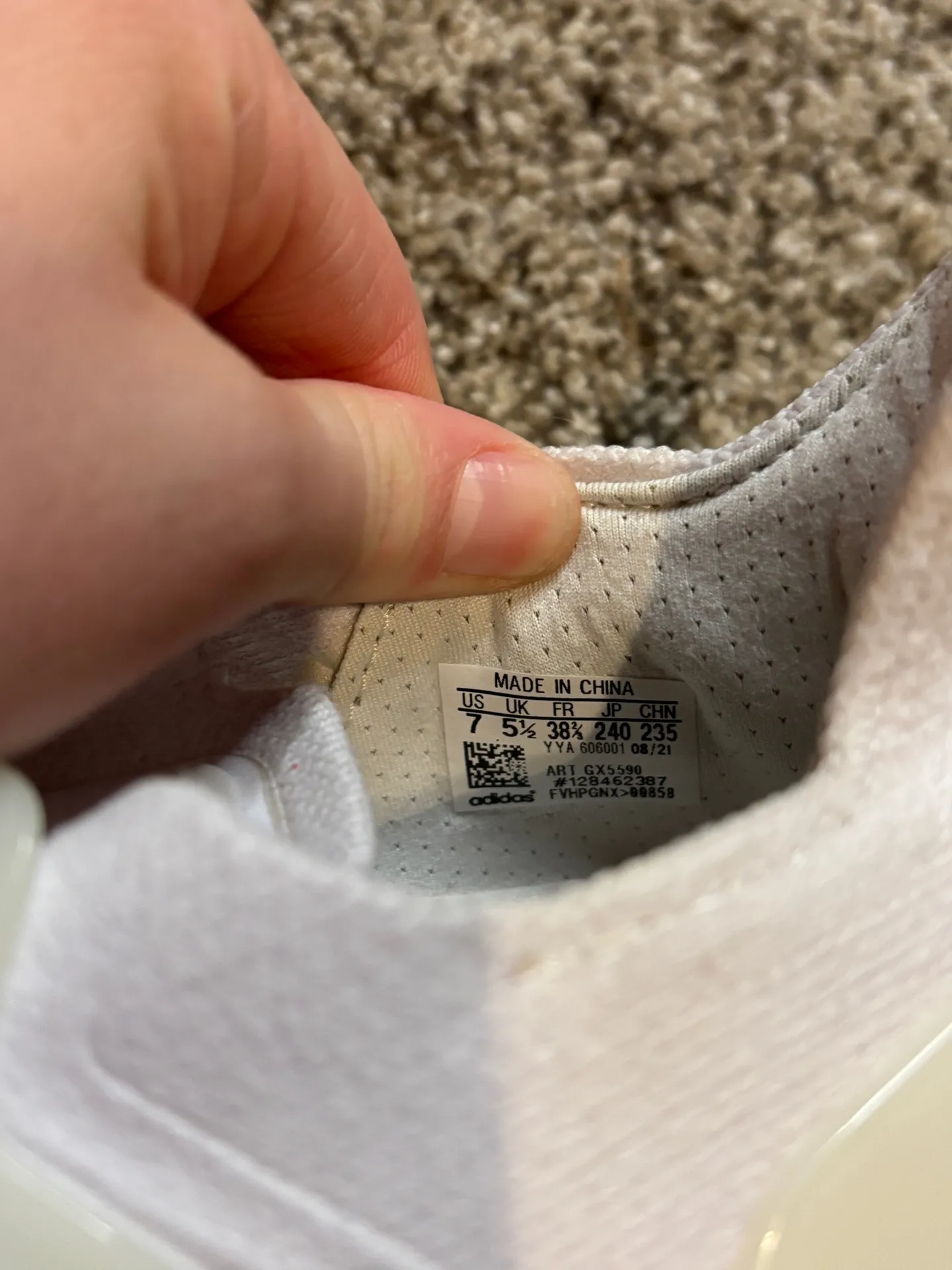 White Adidas Ultraboost Women’s - Image 3