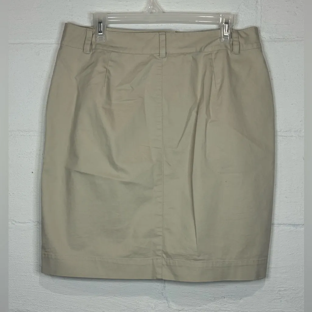 346 Brooks Brothers Woman’s Classic Clean Beauty Beige Skirt Size 12 - Image 5