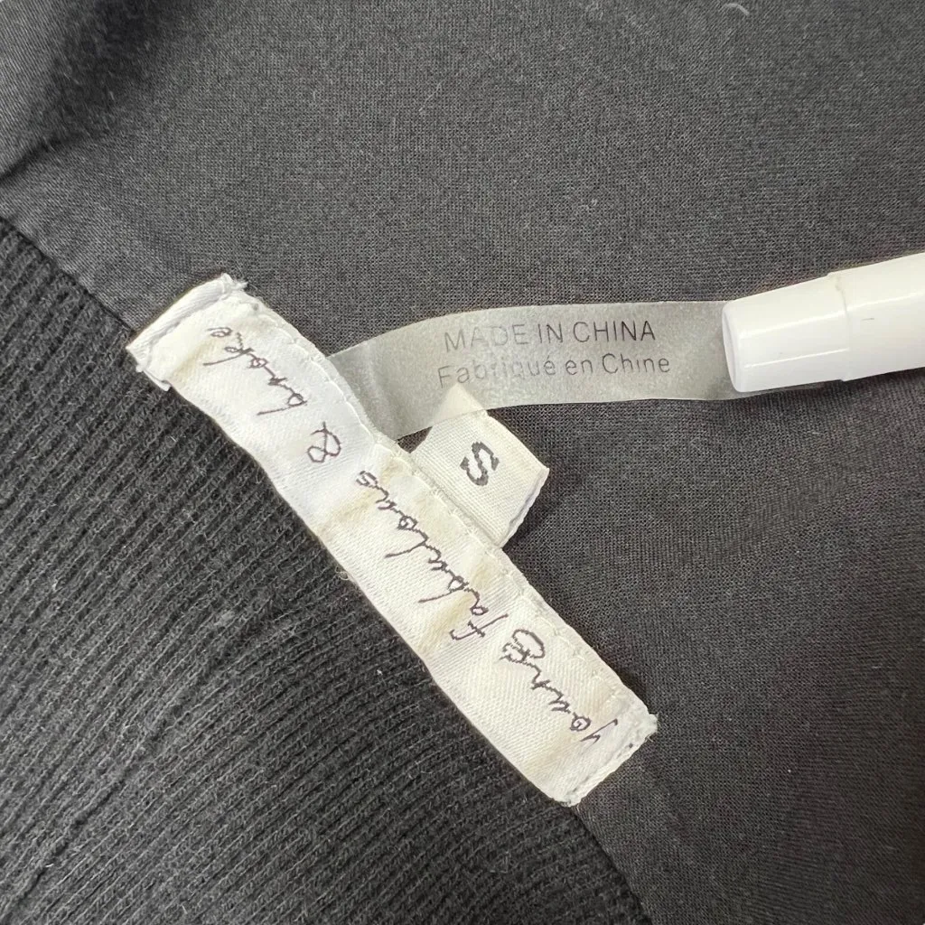 Young Fabulous & Broke Fara Convertible Cropped Utility Jacket Black Size Small - Image 13