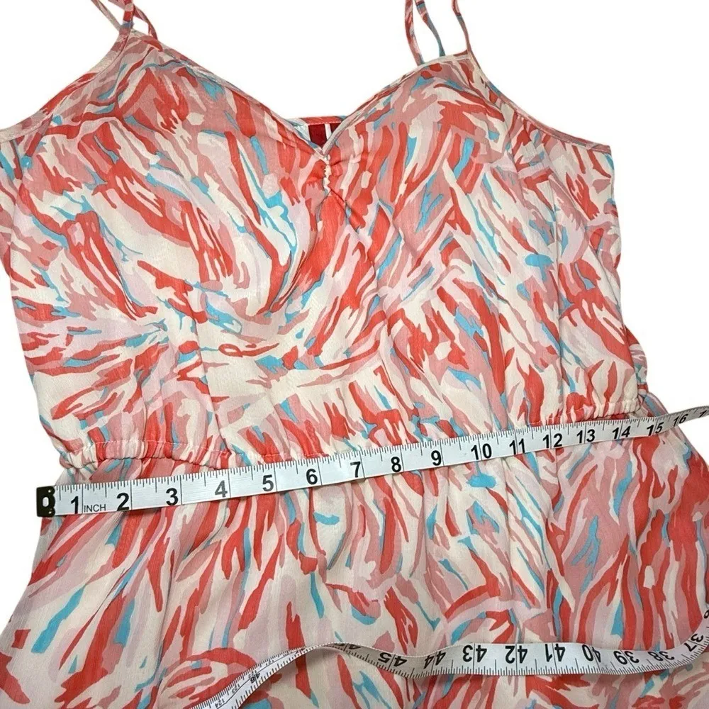 548 women's maxi dress size large coral blue and pink‎ - Image 12