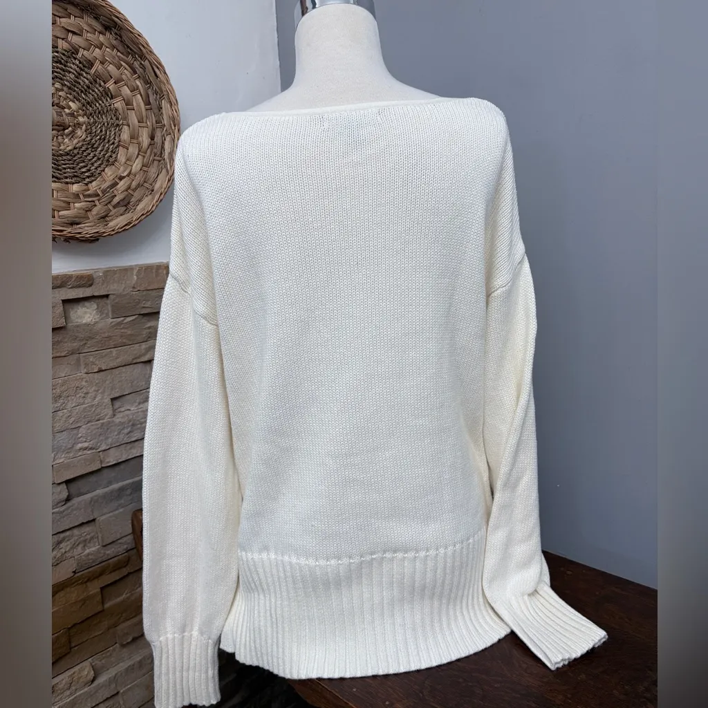 Banana Republic Classic Cream Sweater - Image 3