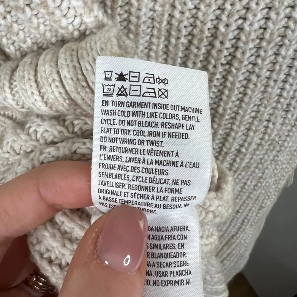 American Eagle Outfitters Knitted Crewneck Side Slit Comfy Cozy Lounge Sweater - Image 7