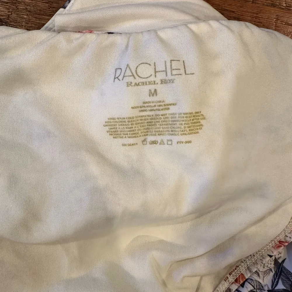 Rachel Roy One Piece Swim Suit White Size M - Image 4