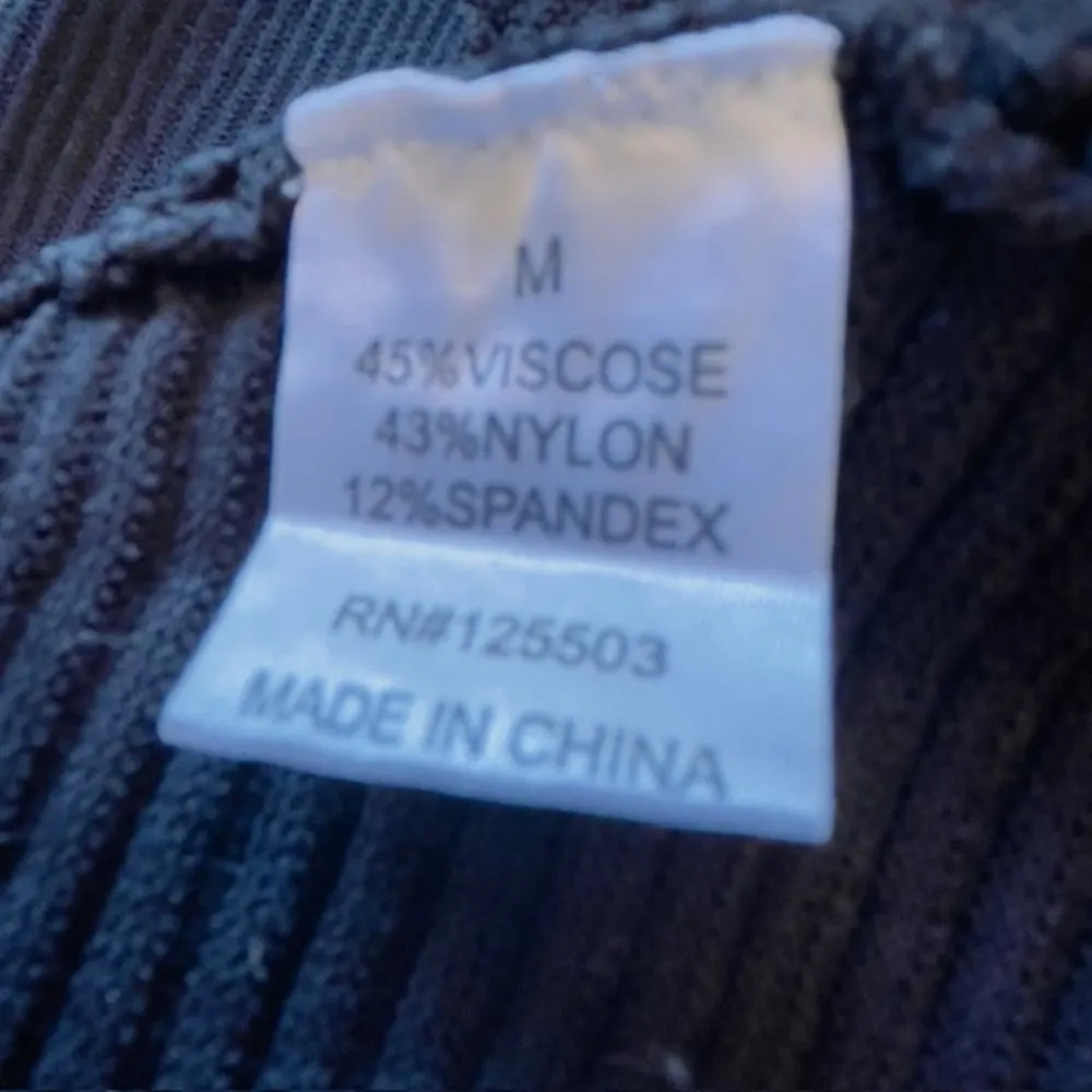 Ronny Kobo Torn LBD Ribbed Bandage Flare LBD Tank Dress Medium - Image 7