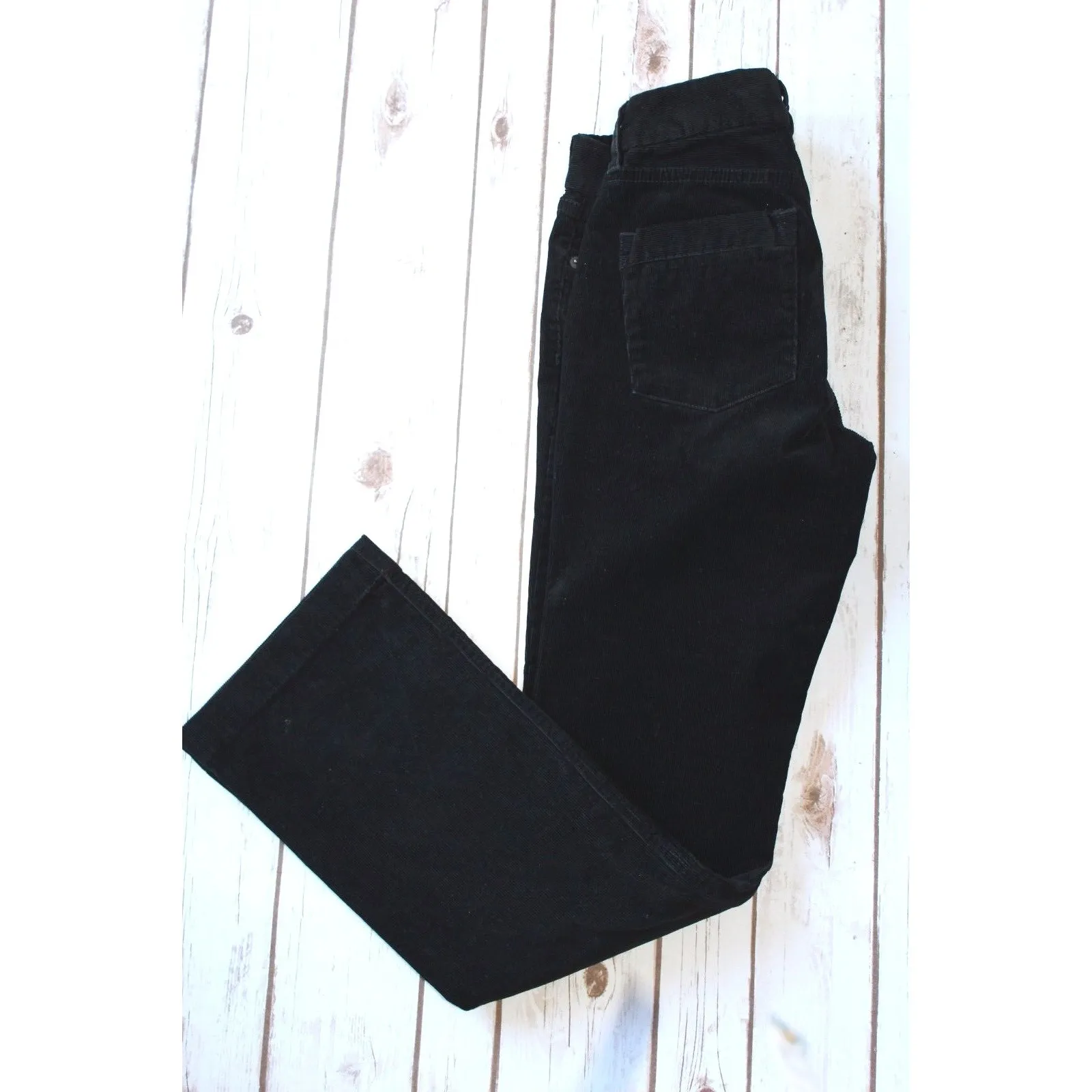 J Crew Corduroy Pants Favorite Fit Women 0 Straight Leg Y2K 31" Inseam Black 0 - Image 4