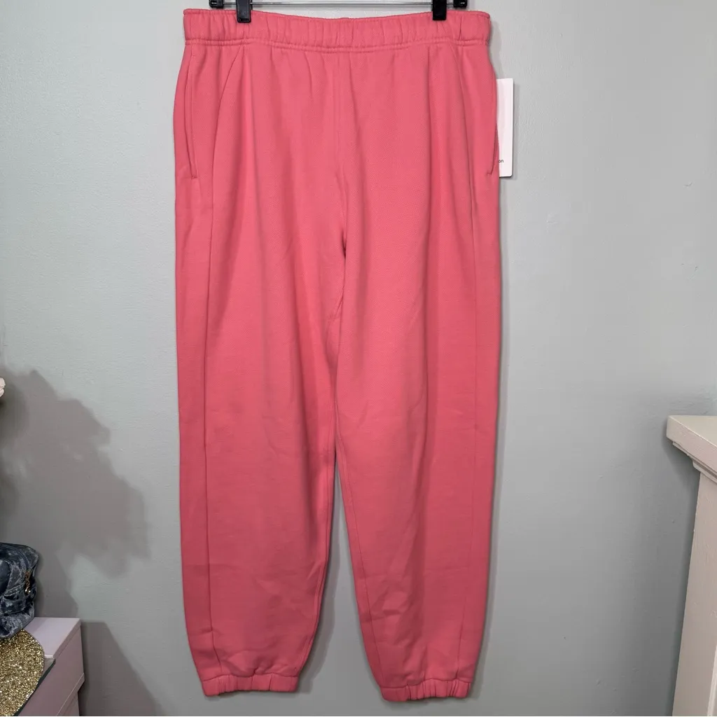Lululemon Scuba Oversized Fit Fleece Jogger Pants Sakura Pink Large NWT - Image 4