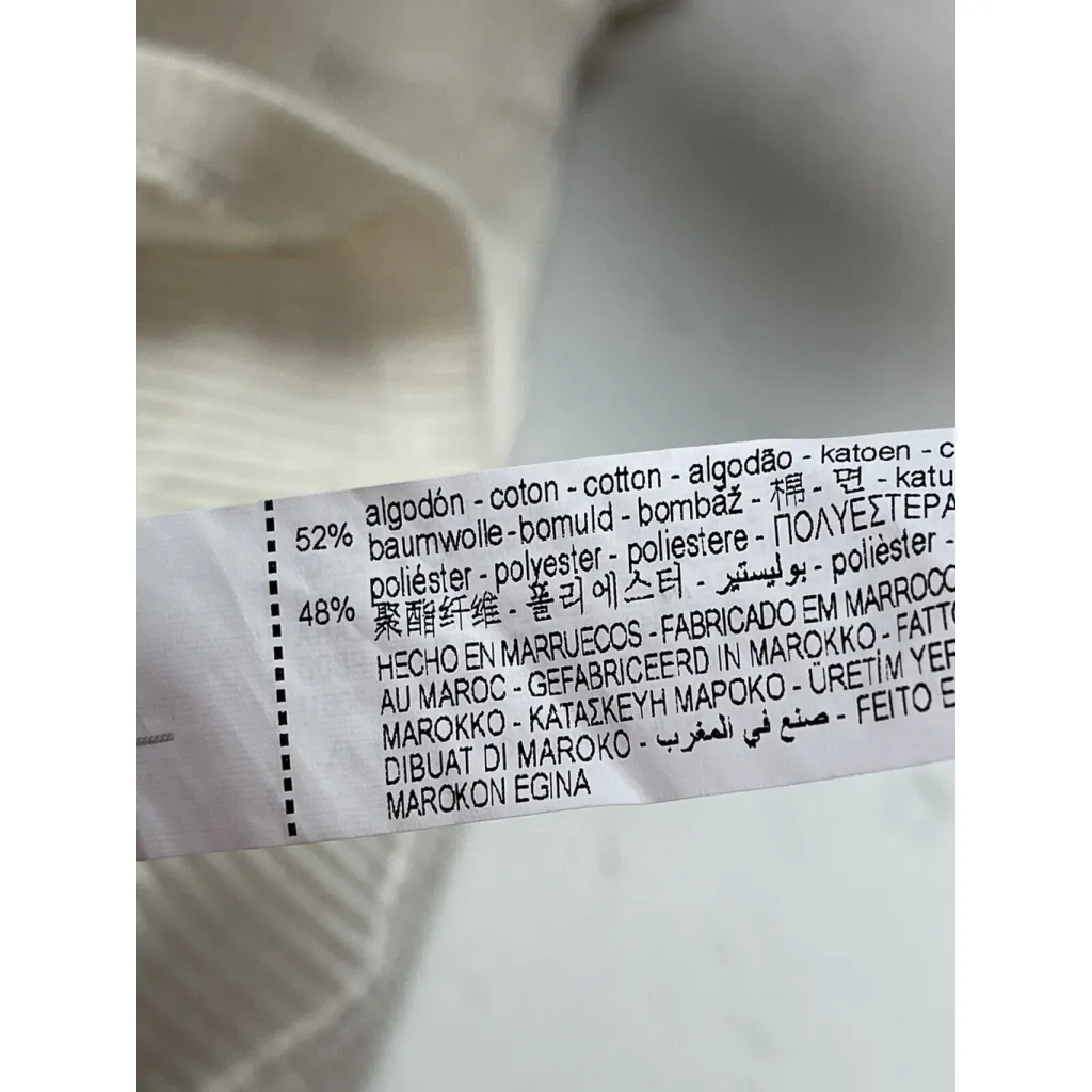 Zara mini t-shirt dress high collar rib knit ivory cream new casual Sz S - Image 9