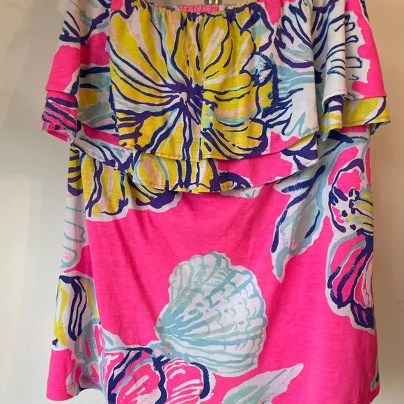 Lilly Pulitzer Pink Floral Blouse - Image 3