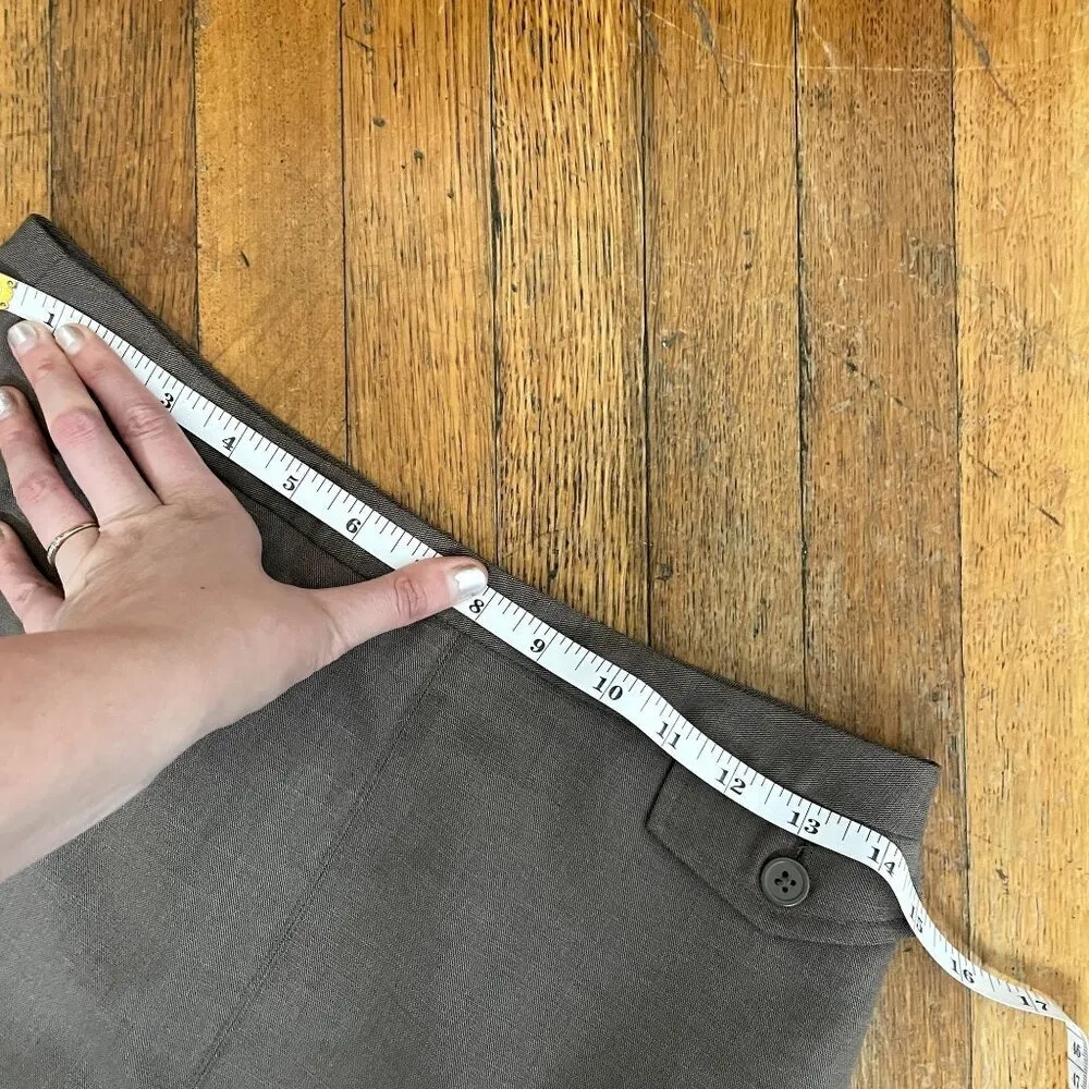 Gap business casual gray pencil skirt small pocket lightweight women size 2 - Image 5