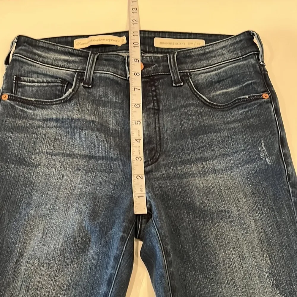 Pilcro and the Letterpress Anthropologie High Rise Skinny Size 27 - Image 6