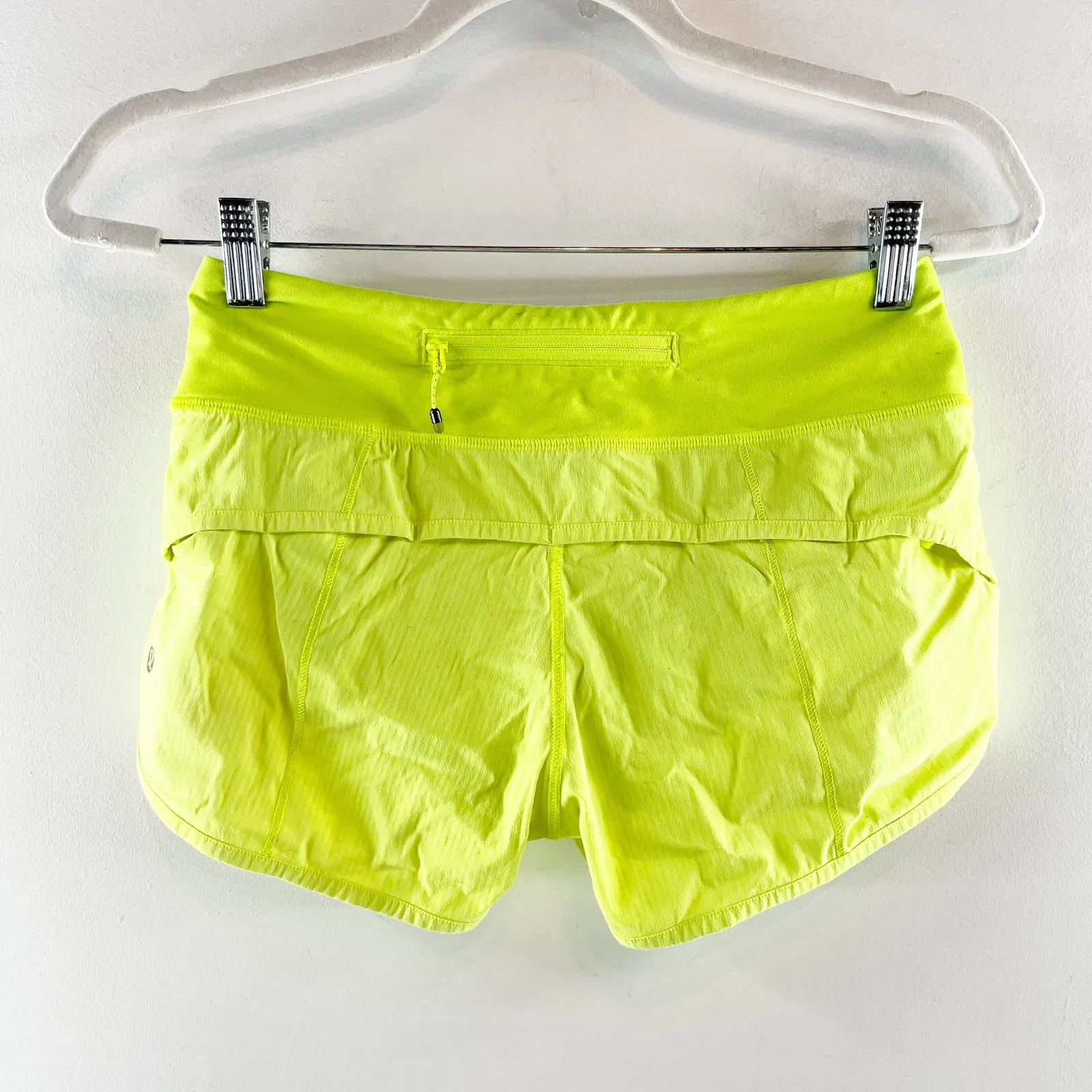 Lululemon Speed Up Running Shorts Neon Ray Yellow 2 - Image 5