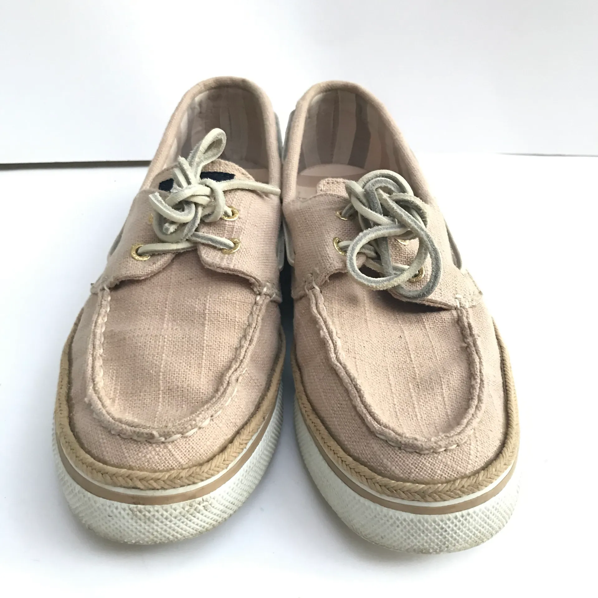 9M  Top Slider Bahama Natural Linen Casual Shoes - Image 4