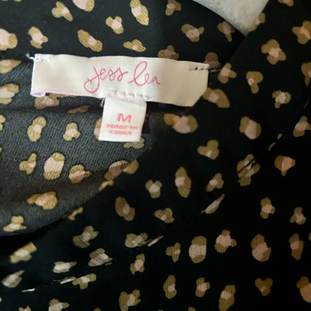 Jess Lea Top Womens Medium Multicolor Print Tiered Flowy Blouse - Image 7