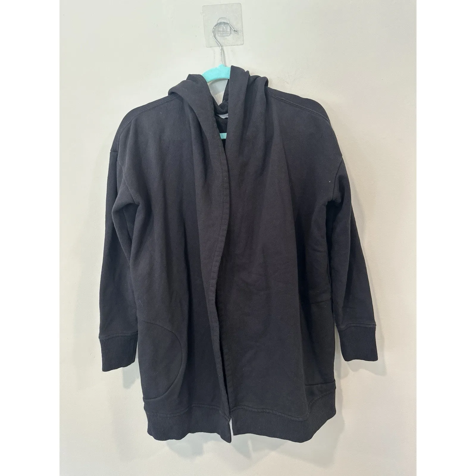 Athleta Lauren Open Cardigan Women’s Cotton Black XS 2167 - Image 3