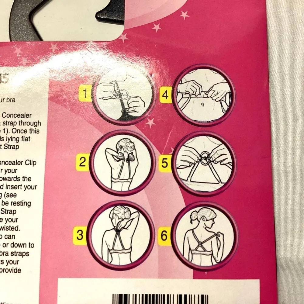 Glamourlines Strap Concealer Clip, 3 pack Black Size undefined - Image 4