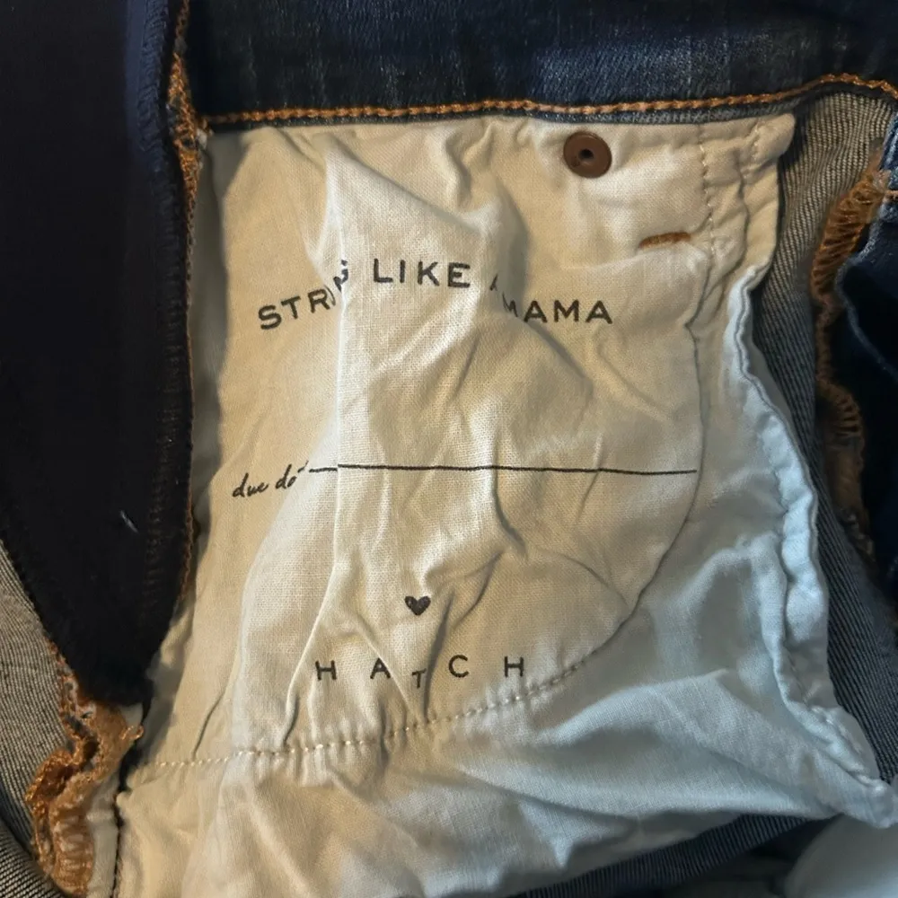 Hatch Collection Under The Bump Slim Maternity Iran in Blue Size 26 - Image 12