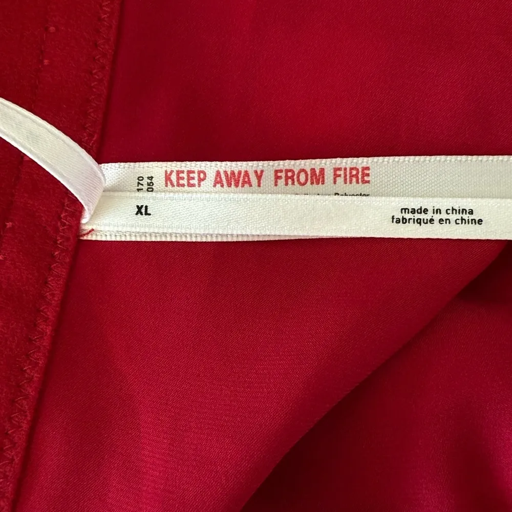 ANTHROPOLOGIE Satin Red Bow Crop Top Strapless Size XL NEW - Image 7