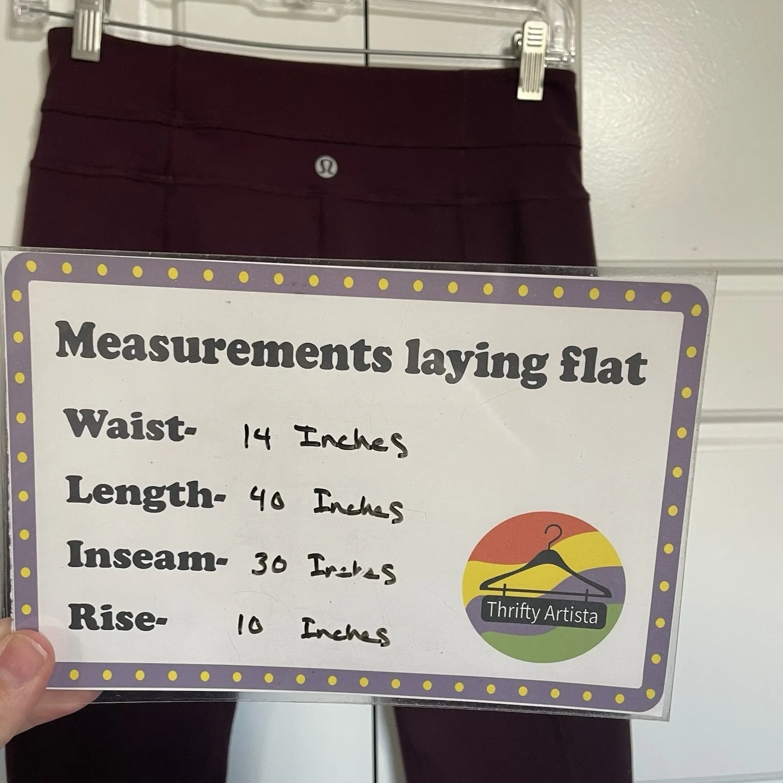 Lululemon Align Leggings Burgundy High Rise Full Length Athleisure Women Size 4 - Image 2