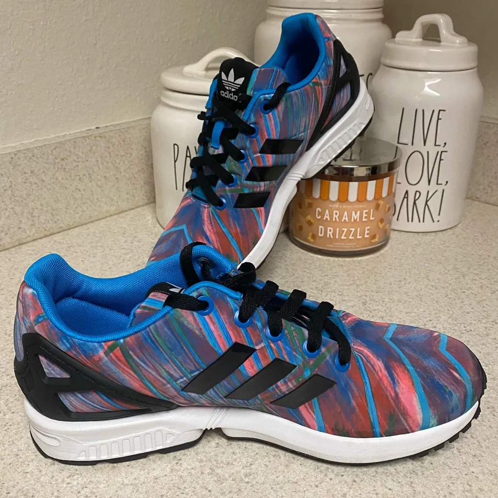Adidas ZX Flux “Paint” Women’s Athletic Sneakers | Colorful Running Shoes - Image 7