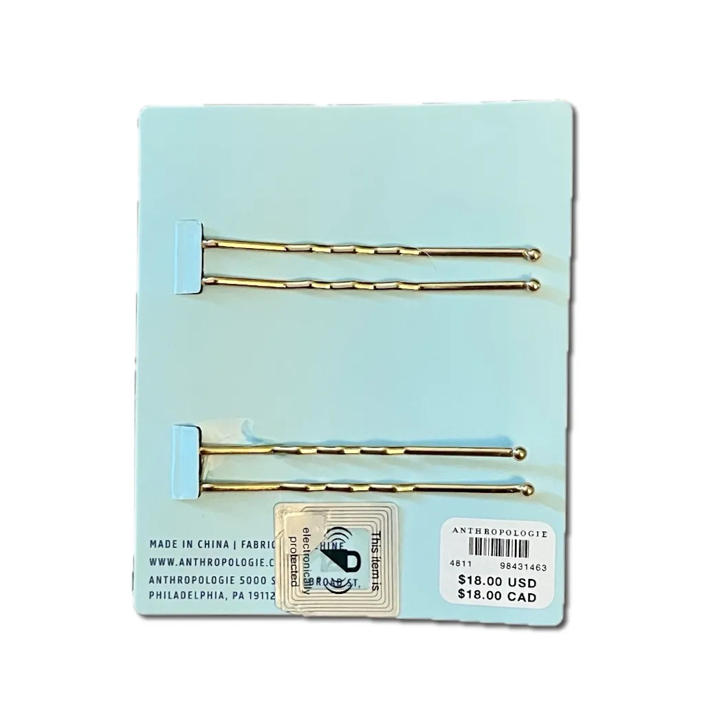 Anthropologie Wavy Locks Hair Clips - Pink, White, Purple, Blue NWT - Image 2