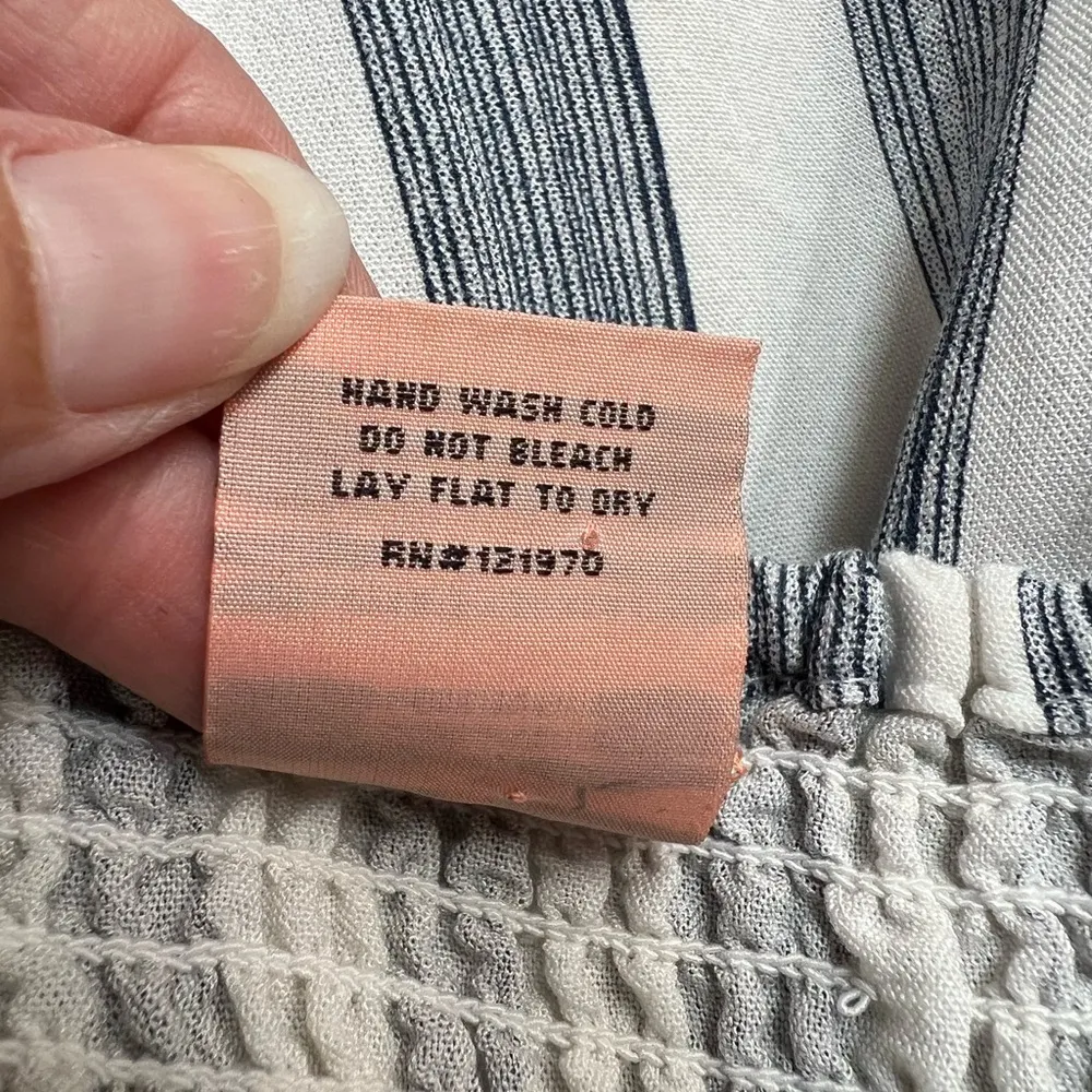 Flying Tomato Striped Wide Leg Knot‎ Front Sleeveless Jumpsuit Beach Nautical - Image 7