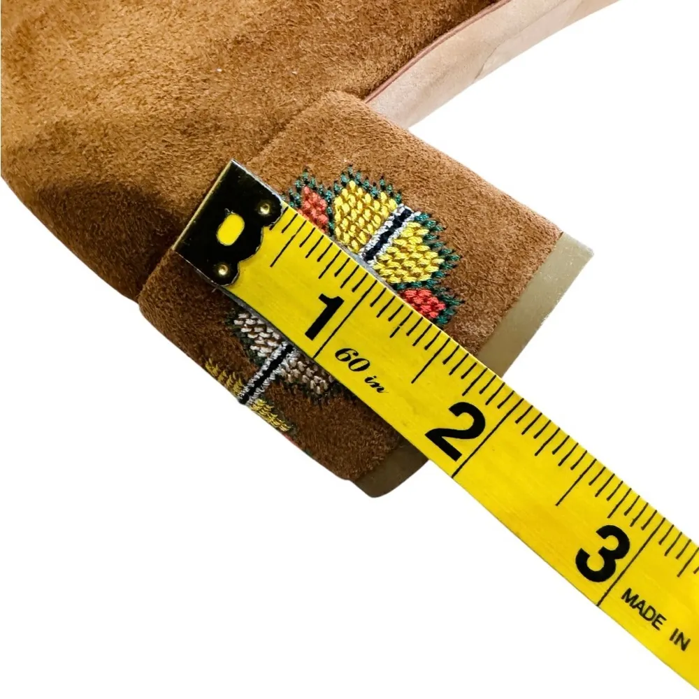 ETRO brown suede embroidered heel over the knee boots NEW Size 9 - Image 9