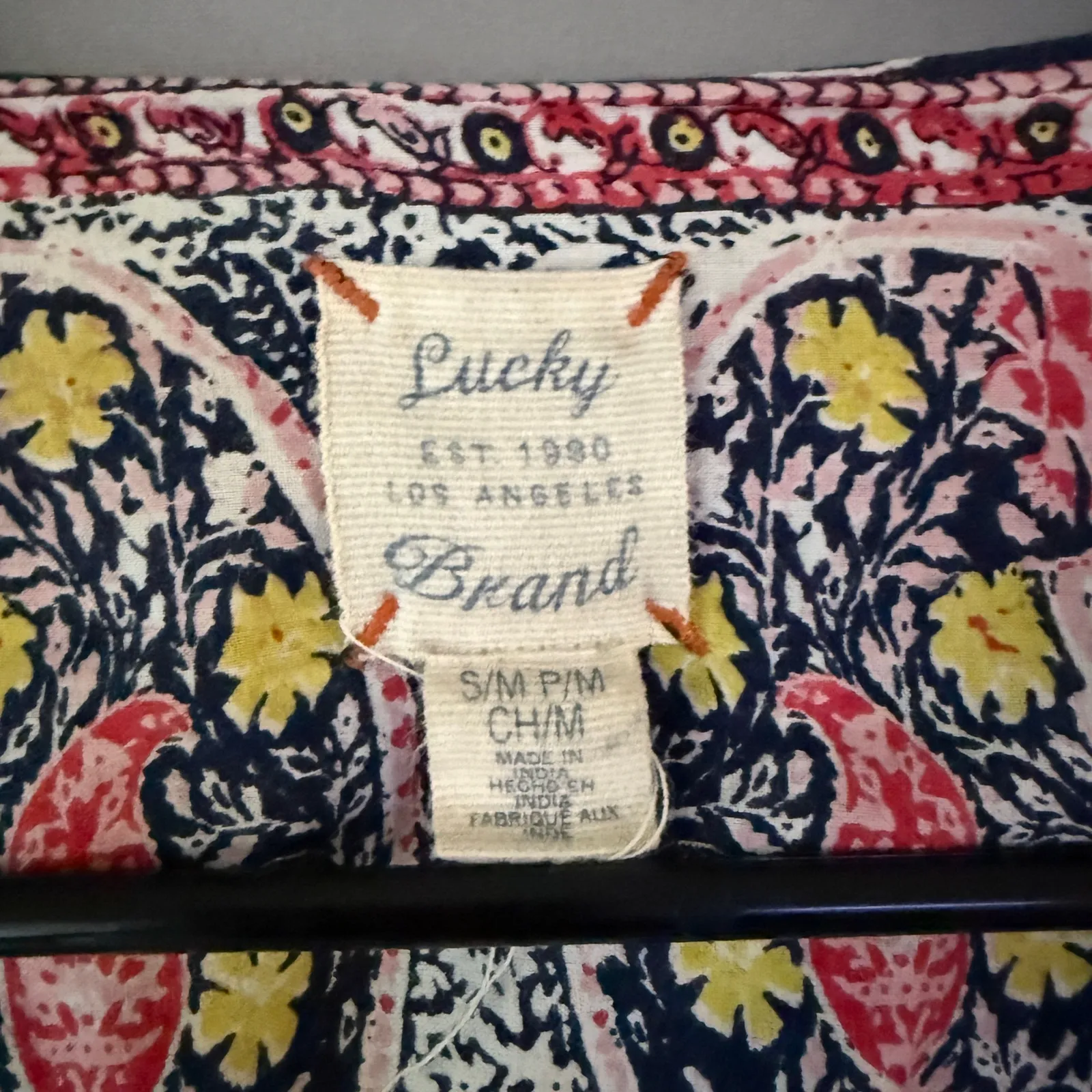 Lucky‎ Brand sz S/M Blue swimsuit bikini cover up Kimono - Image 5