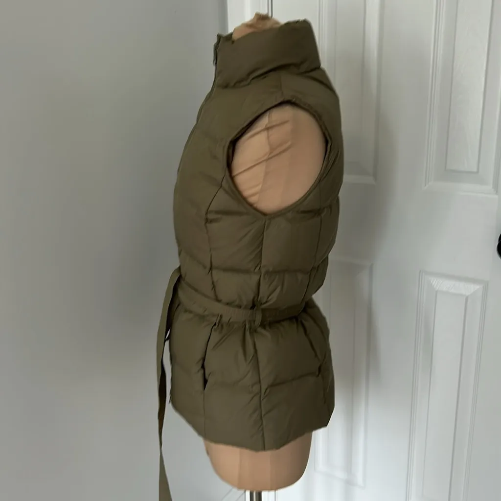Gap  Down Puffer Vest Olive - Image 3