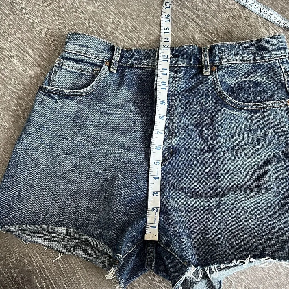 Pacsun Teens Womens Size 30 High Rise Icon Blue Denim Shorts - Image 10