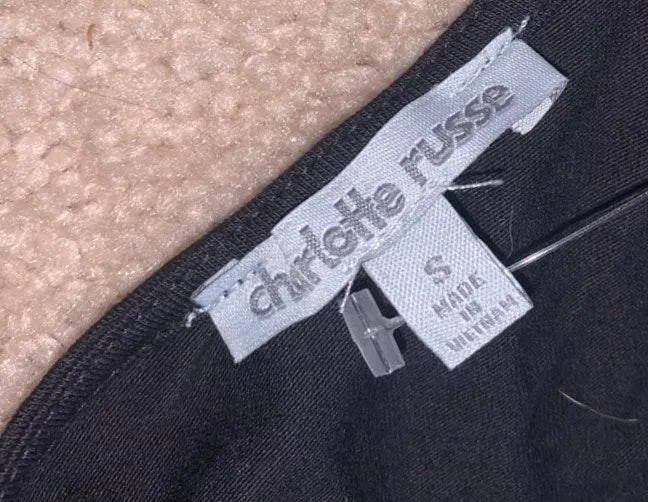 Charlotte Russe One Shoulder Crop Top - Image 2