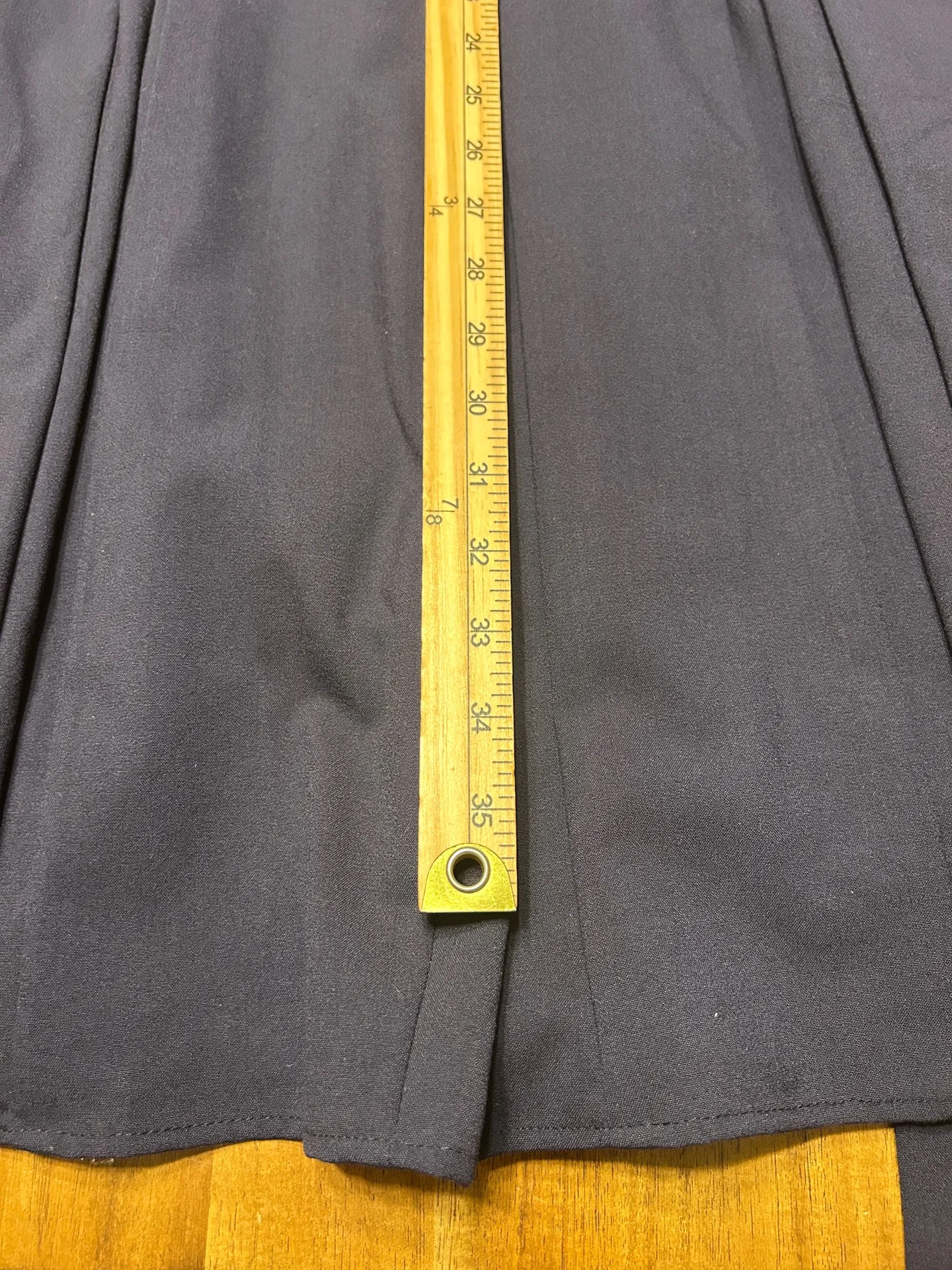 Calvin Klein Womens Dress Size 8 Navy Pleated Belted Sleeveles A-Line Fit Flare - Image 9