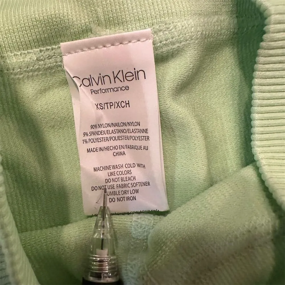 Calvin Klein Performance Women's Green Seamless Knit Bike Shorts XS - Image 9