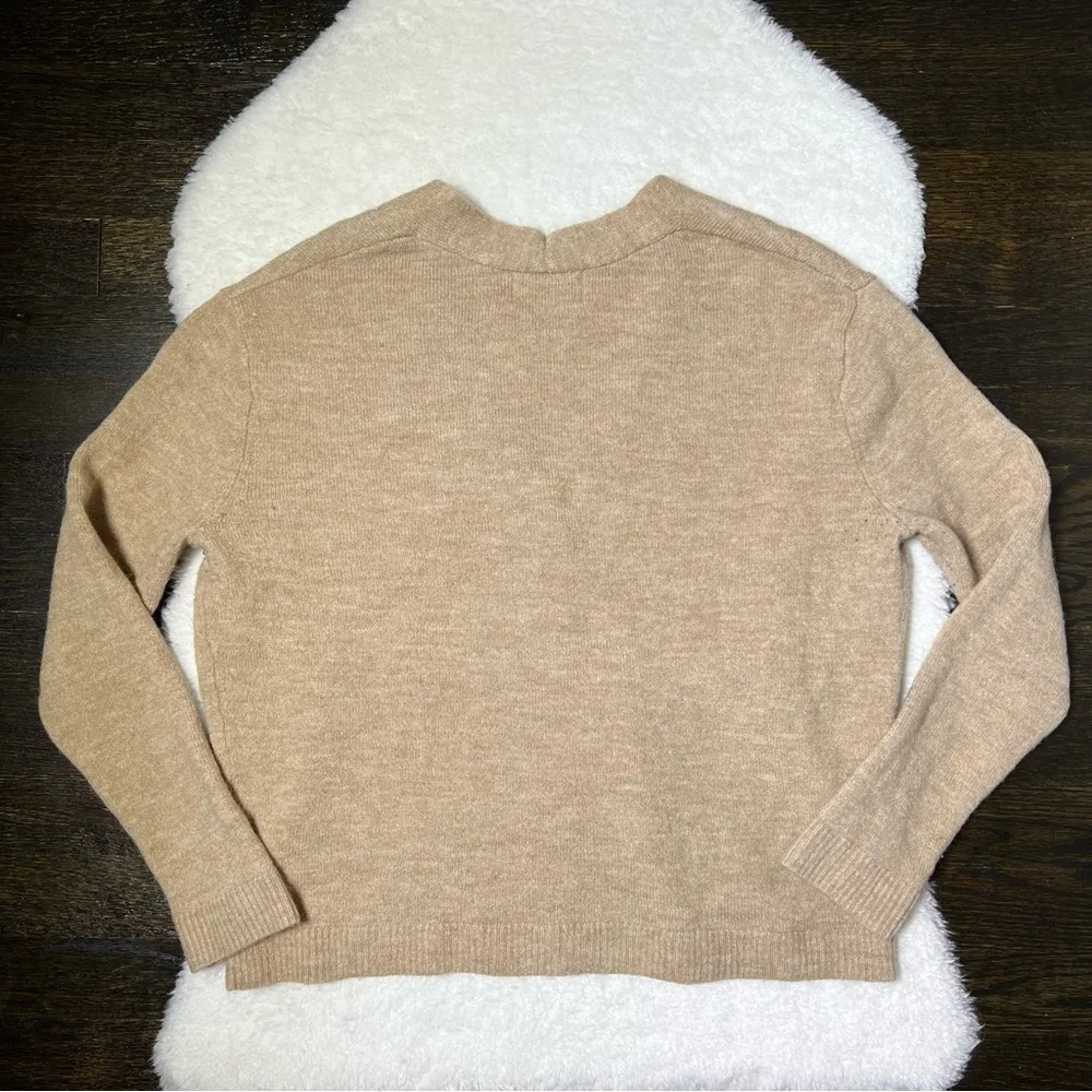 Old Navy Tan Knit Button Front Cardigan - Image 4