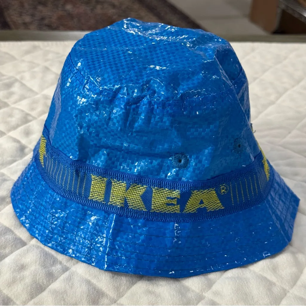 IKEA Bright Blue Bucket Hat - Image 5