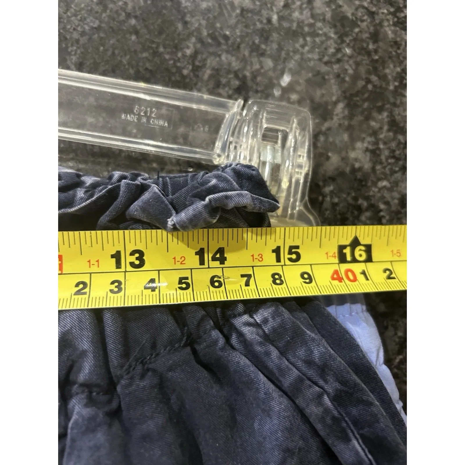 Hayden Navy Blue Paper Bag Shorts Women’s Size 2X Elastic Waist 3” Inseam Curvy - Image 4