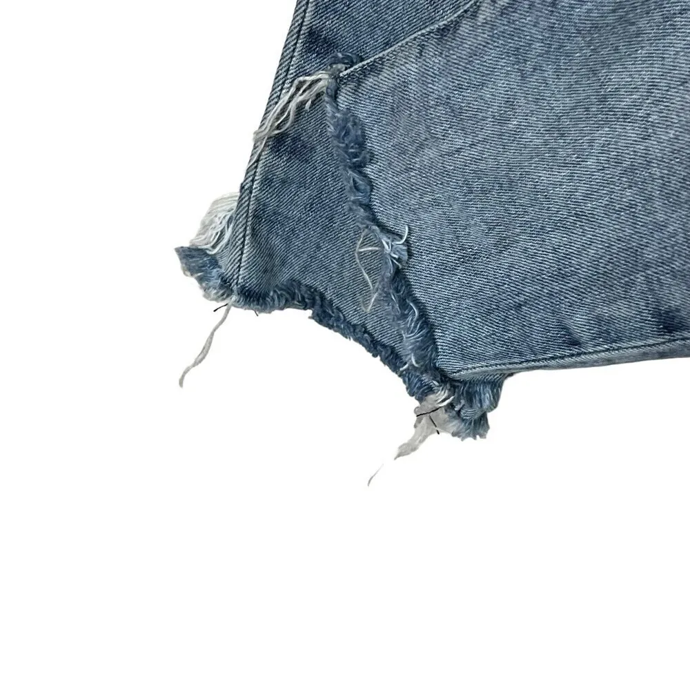 RTA Madrid Distressed Skinny Jeans Midtown Blue Raw Hem Women’s Size 26 - Image 7