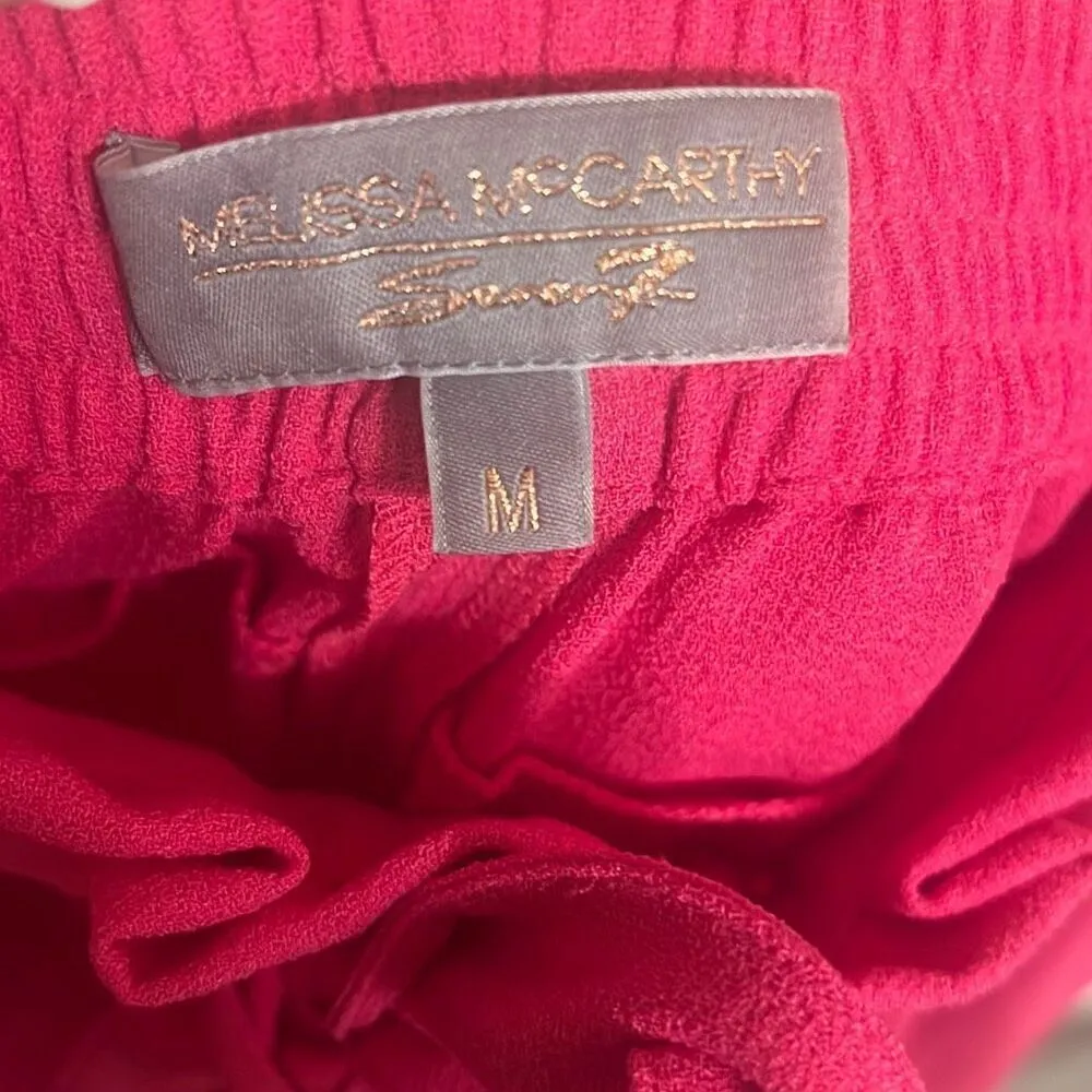 ✨Melissa McCarthy Seven7 Pink Tie Front Sz Medium Pants✨ Pink - Image 7
