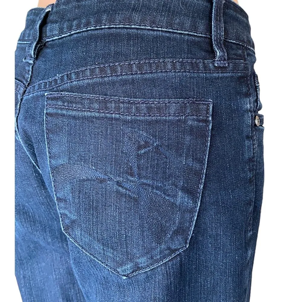 DESI Faye Denim Dark Blue Wash Jeans ~ Women's Size 6P - Image 3