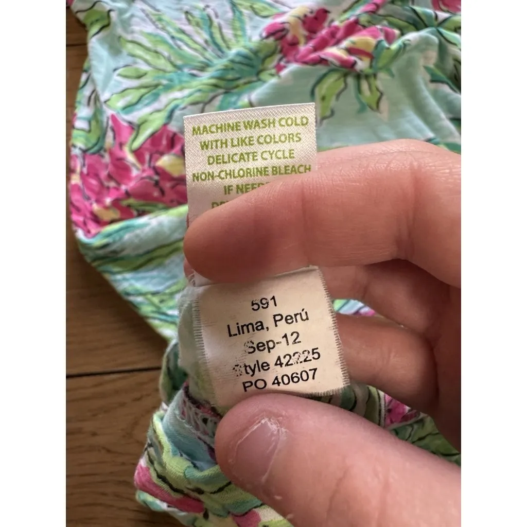 Lilly Pulitzer Cassie Mint‎ Spike the Punch 3/4 Sleeve Sheath Mini Dress XS READ - Image 11