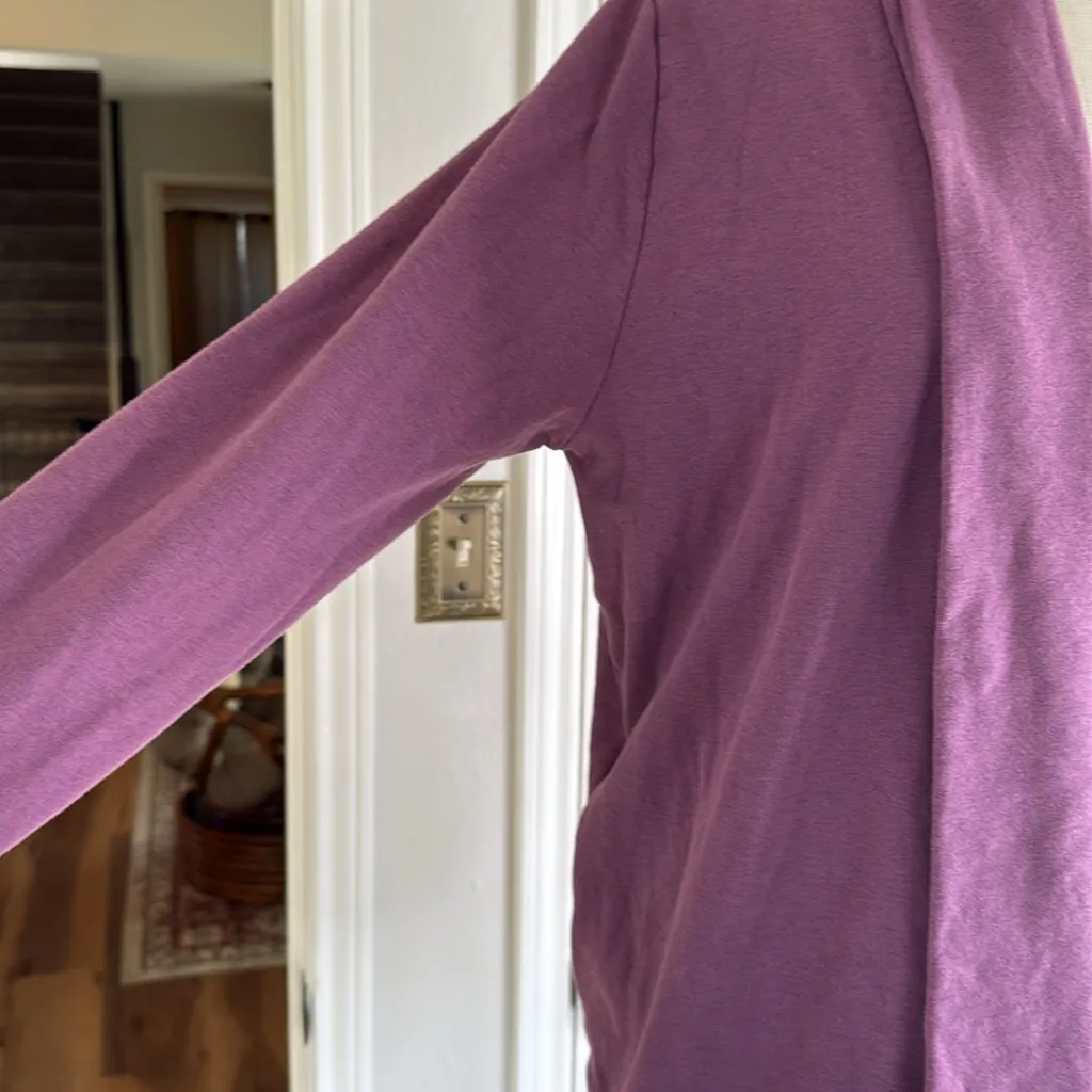 Pacas Pima alpaca open cardigan Purple Size M - Image 10