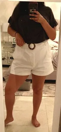 ZARA Cute White Paper bag Shorts - Image 3