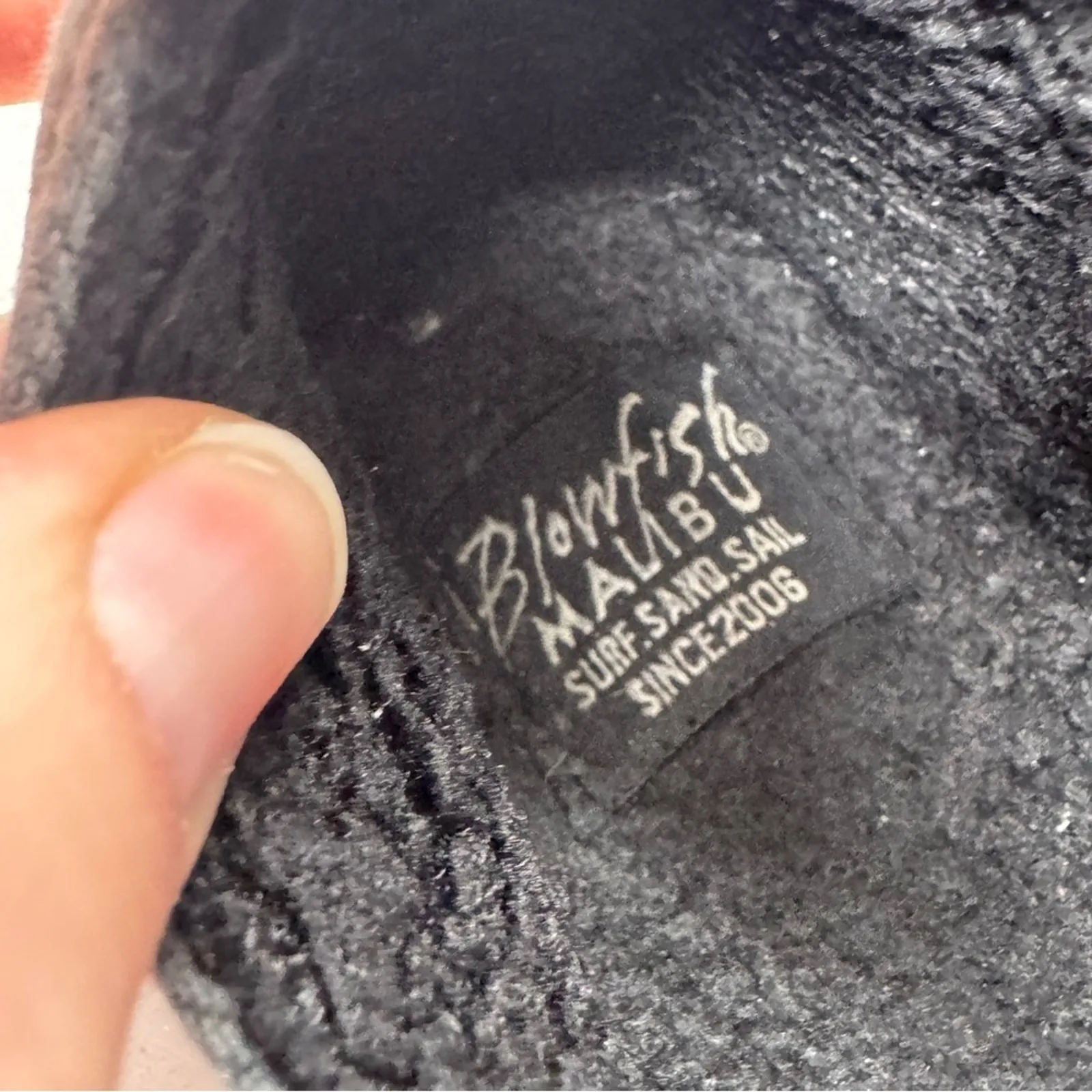 Blowfish Grey Canvas Slip On Flats Comfort Shoes Womens 8 Classic Casual Beachy - Image 4