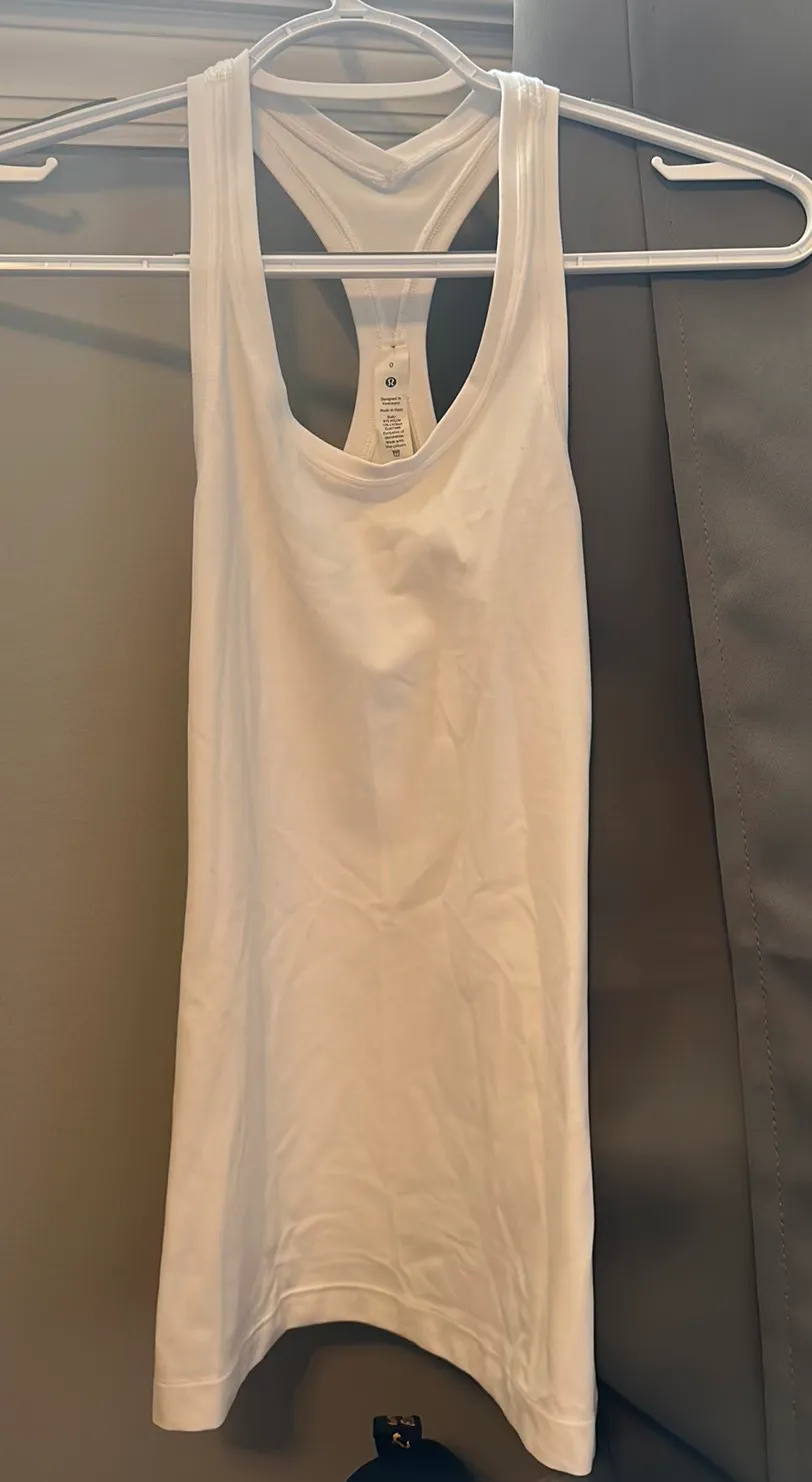 Lululemon Cool Racerback White Tank - Image 2