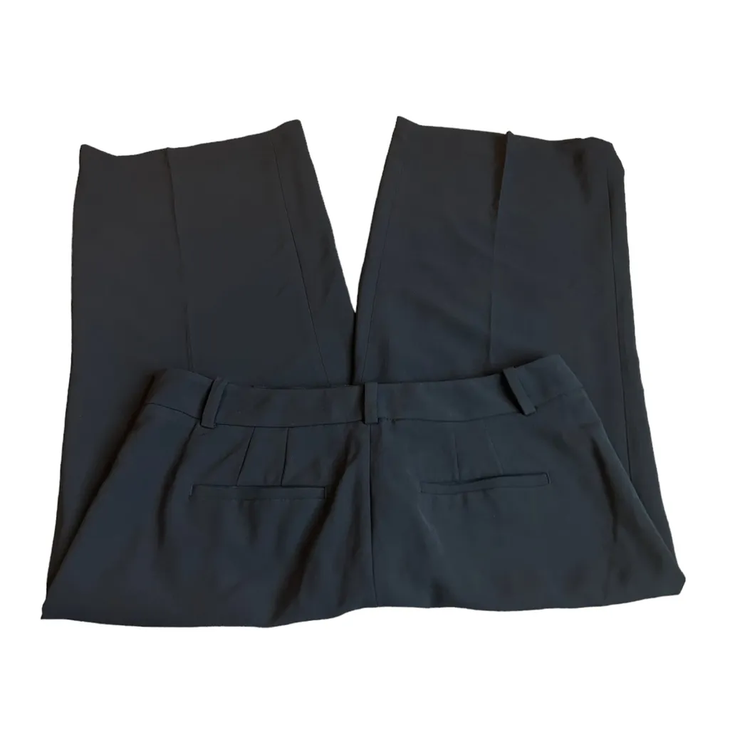 3/$15 WHBM wide leg crop black pants - Image 2