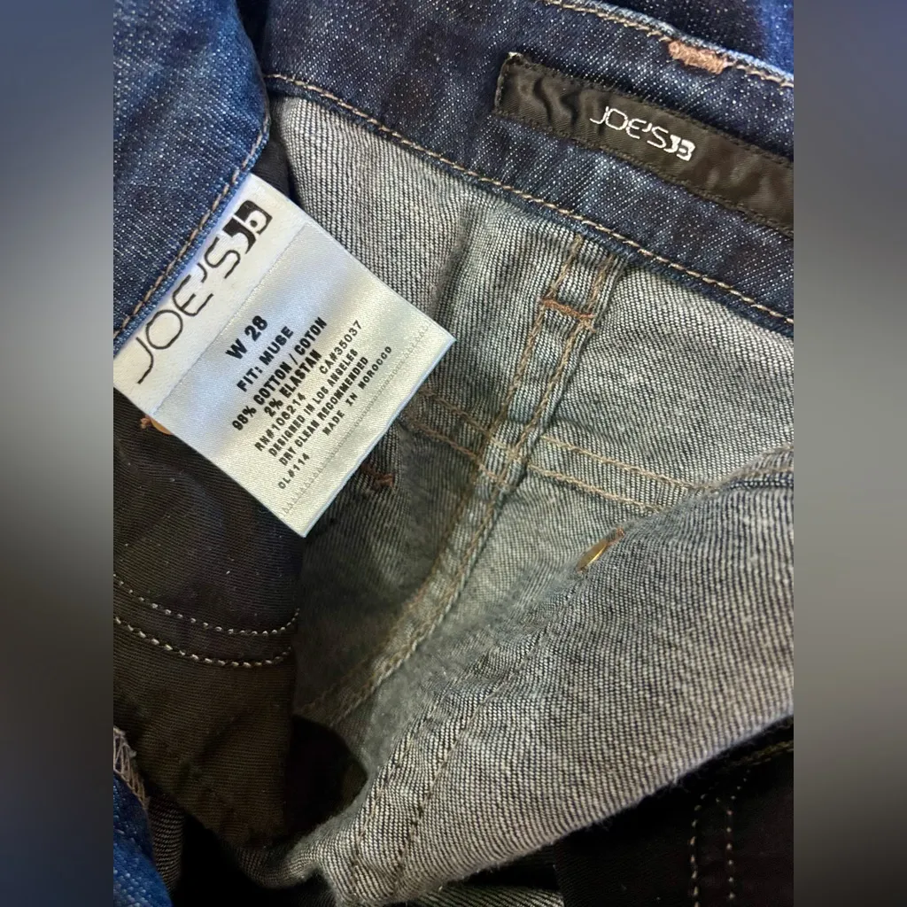 Joe's Jeans Muse Ryder Bootcut Dark Wash Denim Women's Size 28 Y2K Mid Rise Vtg - Image 9
