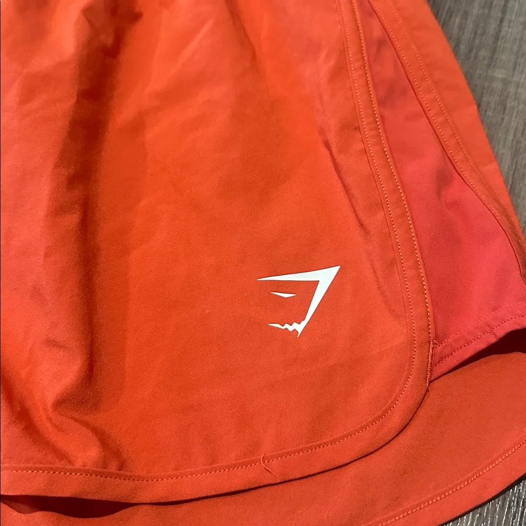 Gymshark Women's Orange Athletic Shorts - Image 3